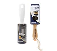 Korbond Clothes Dry Cleaning Total Solution - 1 Double Sided CLOTHES BRUSH & 1 LINT ROLLER (7.4m/49 Sheets) - Suitable for use on All Fabrics - Remove Inground Mud, Dust, Lint and Hair