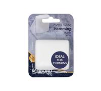 Korbond Curtain Hemming Tape - 60mm x 8m - Invisible Mending Tape for Fabric Curtains - Iron On Hem Tape - NO Sewing Required Adhesive Fabric Tape, Webbing Tape, Hemming Tape