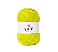 Korbond DK Bright Green Yarn - 100g Acrylic Wool - Lightweight, Hypoallergenic & Durable Double Knit Crochet Yarn Knitting Wool (290m Total)