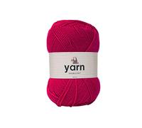 Korbond DK Bright Pink Yarn - 100g Acrylic Wool - Lightweight, Hypoallergenic & Durable Double Knit Crochet Yarn Knitting Wool (290m Total)