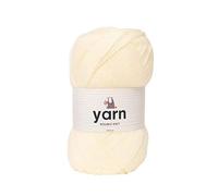 Korbond DK Cream Yarn - 100g Acrylic Wool - Lightweight, Hypoallergenic & Durable Double Knit Crochet Yarn Knitting Wool (290m Total)