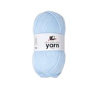 Korbond DK Light Blue Yarn - 100g Acrylic Wool - Lightweight, Hypoallergenic & Durable Double Knit Crochet Yarn Knitting Wool (290m Total)