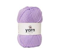 KORBOND DK Lilac Yarn - 100g Acrylic Wool - Lightweight, Hypoallergenic & Durable Double Knit Crochet Yarn Knitting Wool (290m Total)