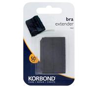 Korbond Double Hook Bra Extender - 3 x 50mm Black Bra Extender - Machine Washable - Increase Bra Size By Up To 8cm - Comfort Fit