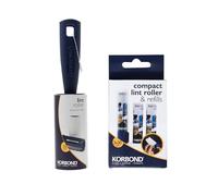 Korbond Full Size & Compact Lint Roller Set - 35 Sheets + 2 Refills - Lint & Pet Hair Remover, Blue