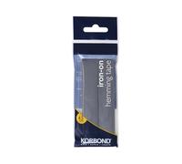 KORBOND Grey Iron Hemming Tape 4.5m x 2cm - Hem Tape Iron On for Trousers, Webbing Tape for Seam and Hemming Web - No Sewing Required Sewing Tape for Quick Repairs on Jeans, School Clothes