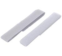 KORBOND Hook and Loop Tape White - 2cm x 50cm Stick & Sew Fastener, Self Adhesive & Sew On Strips, Reusable Mounting for Fabric to Hard Surfaces