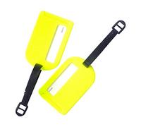 Korbond Identity Luggage Tag, 16 cm, Yellow, Set of 2