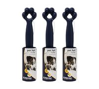 Korbond Pet Lint Roller- Pack of 3-99 Sticky Sheets in Total - Citrus Scented Adhestive Sheets - Suitable for all Fabric Types, Blue