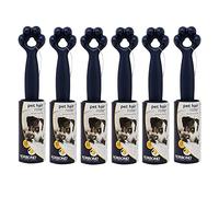 KORBOND Pet Lint Rollers - 6 Pack Lint Remover Rollers - 198 Sticky CITRUS SCENTED Sheets- for ALL FABRIC TYPES- Removes Pet Hair & Fluff -NO RESIDUE