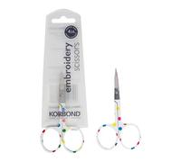Korbond Polkadot Embroidery And Needlework Scissors 4 Inch - Fine Pointed, Sharp, Precise - Professional Scissors, Household Scissors, Fabric Scissors, Paper Scissors