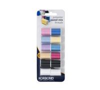 Korbond Polyester Pastel Mix Thread Blister Pack One Colour (One Size)