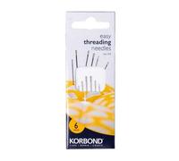 Korbond Self Threading Sewing Needles (Pack Of 6) Steel (One Size)