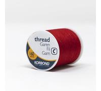Korbond Sewing Thread - Red - 160m - Polyester - Hand and Sewing Machine Sewing