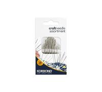 Korbond Triple Set Tapestry/Cross Stitch, 6 Beading 16 Crewel/Embroidery 28 Needles in Total for Hand Sewing, Repairs, Mending and Crafting, 4.8cm, Silver