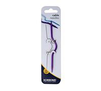 KORBOND Twin Pack Cable Needles - Aluminium - 2.4mm & 4.00mm - Ideal for a Multitude of Patterns and Projects - Cable Pattern - Beginner to Expert - Knitting Tool 180046