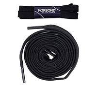 KORBOND Unisex's Shoelaces, Black, 60cm, 7 3/8