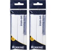 KORBOND White Iron Hemming Tape 4.5m x 2cm - Hem Tape Iron On for Trousers, Webbing Tape for Seam and Hemming Web - No Sewing Required Sewing Tape for Quick Repairs on Jeans, School Clothes