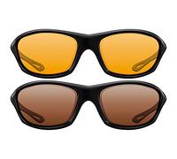 Korda 4th Dimension Eyewear Wraps Gloss Black Frame/Brown Lens