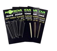 Korda Anti Tangle Sleeve Gravel, 25 Pack, Soft Rubber, Helps Prevent Tangles Tapered Design onto Swivel or QC Clip Choice of Colours for Carp Fishing Enthusiasts
