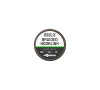Korda Basix Braided Hooklink 18lb 10m - Soft, Abrasion-Resistant Camo Green Braid, Ideal for Carp Fishing Rigs, Strong and Supple Fishing Line