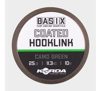 Korda Basix Coated Hooklink 25Lb 10M - Black, Black
