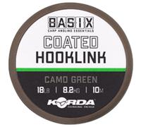 Korda Basix Coated Hooklink Camo Green 10m