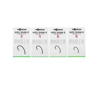 Korda Carp Fishing Hooks Basix Kurv Shank – Barbless – Size 4 Pack of 10