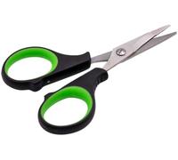 Korda Basix Rig Scissors, Compact, Stainless Steel, Serrated Blades for Precision Cutting, Ergonomic Handles for Comfort, Bright Green for Easy Visibility, Fits Basix Tackle Box Effortlessly
