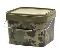 Korda Bucket Compac Square Storage Camo Angling Bait Container Resealable Lid