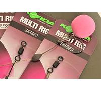 Korda Carp Fishing NEW Multi Rig Size 4 Barbed - Pack of 5