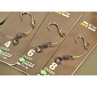 Korda Carp Fishing NEW Ready Tied Hinge Rig Size 6 Barbed - Pack of 5