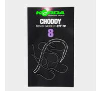 Korda Choddy Barbless Hook Size 8 - Black, Black