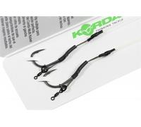 Korda Combi Multi Rig, Wide Gape X Barbed, Size 4, Carp Fishing Rigs, Boom Slip D Braid, Qty 2