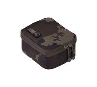 Korda - Compac 100 Tackle Pouch | Dark Kamo - Compact 600D Dark Kamo Fishing Tackle Storage Case, Semi-Rigid, Internal Pocket, Dual Zips, Water-Resistant, Compatible with Small Compac Pocket