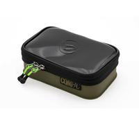 Korda Compac 110, Waterproof Zipped EVA Pouches, Compact Tackle Storage, Clear Plastic Lid, Versatile Fishing Gear Solution