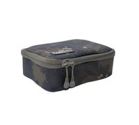 Korda - Compac 125 Tackle Pouch | Dark Kamo - Versatile 600D Dark Kamo Fishing Tackle Storage Case, Semi-Rigid, Internal Pocket, Dual Zips, Water-Resistant, Compatible with Medium Compac Pocket