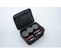 Korda - Compac 200 Tackle Pouch | Dark Kamo - Extra Large 600D Dark Kamo Fishing Tackle Storage Case, Semi-Rigid, Water-Resistant, Dual Zips, Versatile Organiser for Spods, Rigs, and Hookbaits