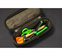 Korda - Compac 55 Tackle Pouch | Dark Kamo - Durable 600D Dark Kamo Fishing Tackle Storage Case, Semi-Rigid Constructio, Dual Zips, Water-Resistant, Compact Organiser for Terminal Tackle & Accessories