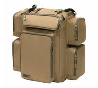 Korda Carp Fishing Luggage Compac 45 litre Rucksack Water Resistant Fabric Reinforced Waterproof Base Fully Adjustable Shoulder Harness with Chest Straps 5 External Pockets 45cm x 42cm x 32cm