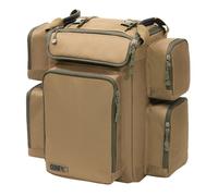 Korda Carp Fishing Luggage Compac 45 litre Rucksack Water Resistant Fabric Reinforced Waterproof Base Fully Adjustable Shoulder Harness with Chest Straps 5 External Pockets 45cm x 42cm x 32cm