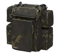 Korda Compac Fishing Rucksack 45L Dark Kamo | Water-Resistant Durable Fabric | Fishing Tackle Storage with 5 External Pockets & Padded Back Panel | Ideal for Anglers & Outdoor Enthusiasts