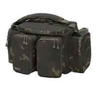 Korda Compac Small Carryall Dark Kamo, Compact Size, Durable Water-Resistant Fabric, Reinforced Waterproof Base, 5 External Pockets, Firm Lid for Bivvy Table, Removable Shoulder Strap, Heavy-Duty Zips