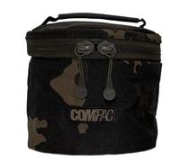 Korda - Compac Stove Bag | Dark Kamo - Durable 600D Dark Kamo Water-Resistant Carry Case, Zipped Lid, Wipe-Clean Lining, Protective Storage Bag for Single Burner Petrol Stoves, 16cm x 16cm x 15cm