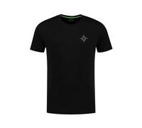 Korda Compass Tee Black Large | Carp Fishing T-Shirt with a Compass Dial Logo with Sir Isaac Walton Proverbs | Cool and Breathable | Suitable for Casual Wear | 60% Cotton, 40% Polyester | Code KC0268
