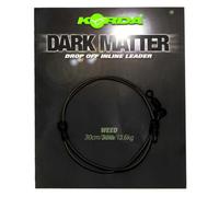 Korda Dark Matter Drop Off Inline Leader Weed 30cm 30lb