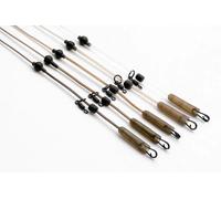 Korda Dark Matter Leader Heli Clay 30lb 1m - Tungsten Fused Carp Fishing Leader, Heli Safe System, Abrasion Resistant, Helicopter & Chod Rig Compatible, Clay Color