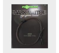 Korda Dark Matter Ring Swivel Leader 30Lb 50Cm - Black, Black