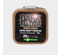 Korda Dark Matter Tungsten Coated Braid Gravel Brown 25Lb - Green, Green