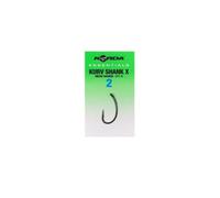 Korda Essentials Kurv Shank X Hook, Barbed, Size 2, Qty 10